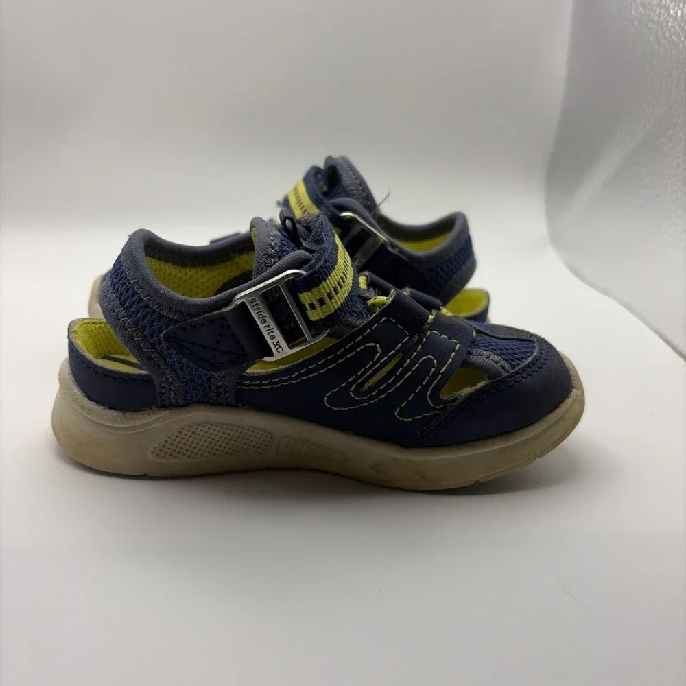 Stride Rite Flynn Sneaker Sandal Toddler Boys 6M Navy
